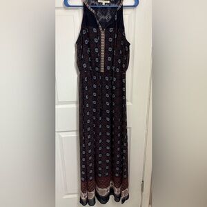 Daniel Rainn Navy Floral Maxi Dress